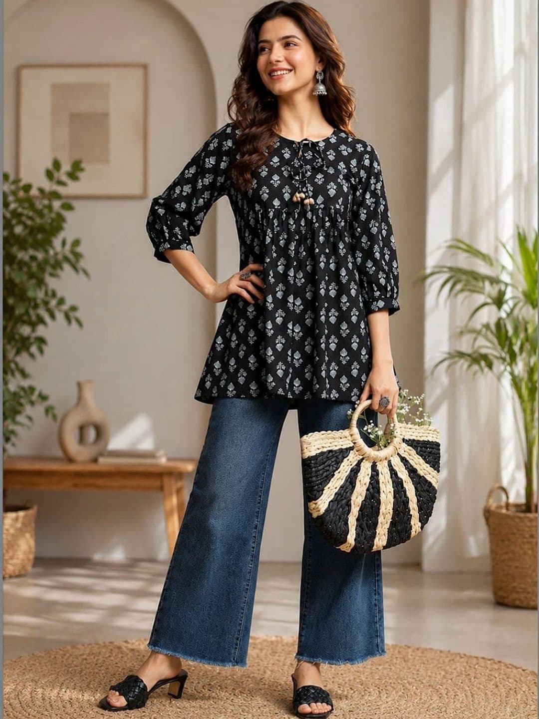 Charnest Women Ethnic Motifs Printed Indie Prints Kurta - view 1