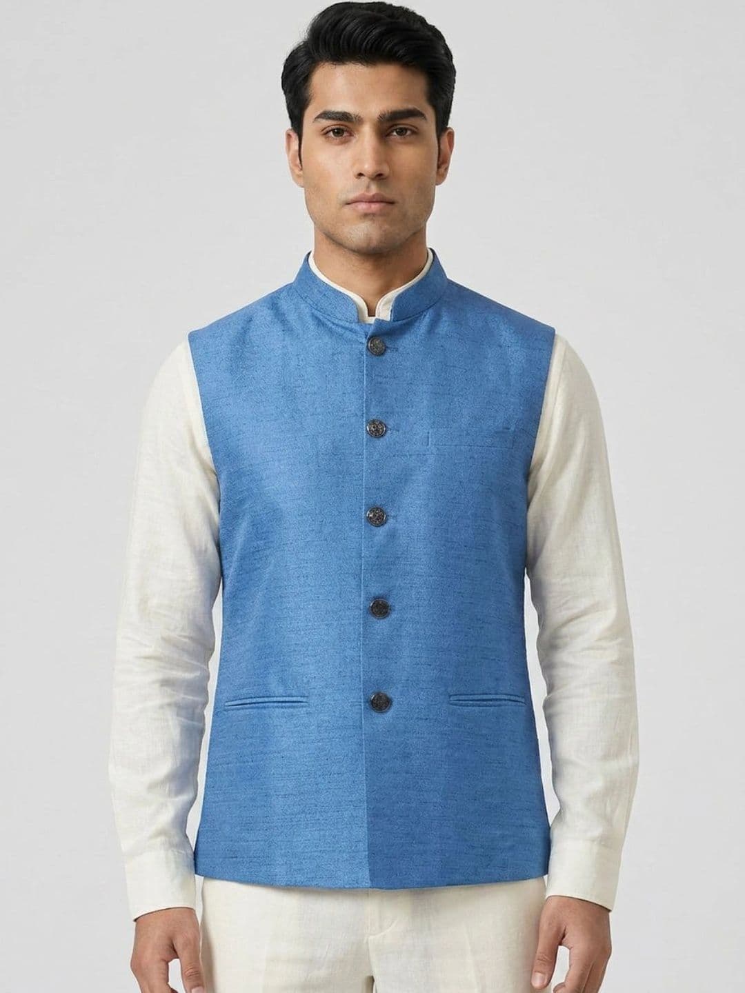 Sanman Ethnix by Raymond Men Open Front Jacket - view 1
