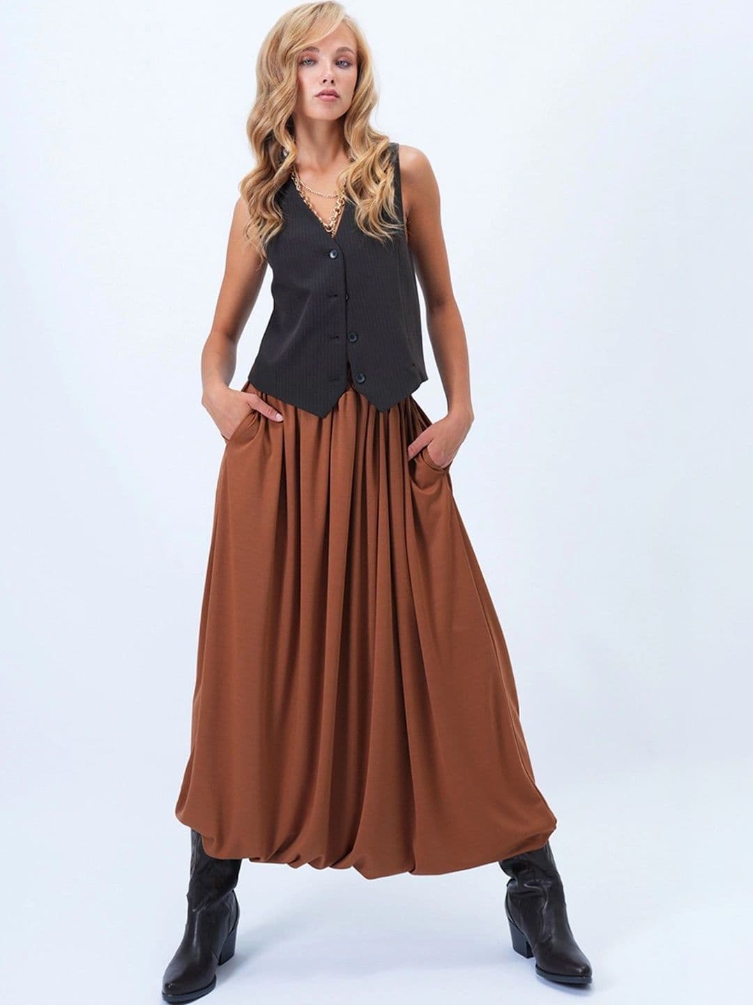 Trend Alacati stili Women Maxi Balloon Skirt - view 1