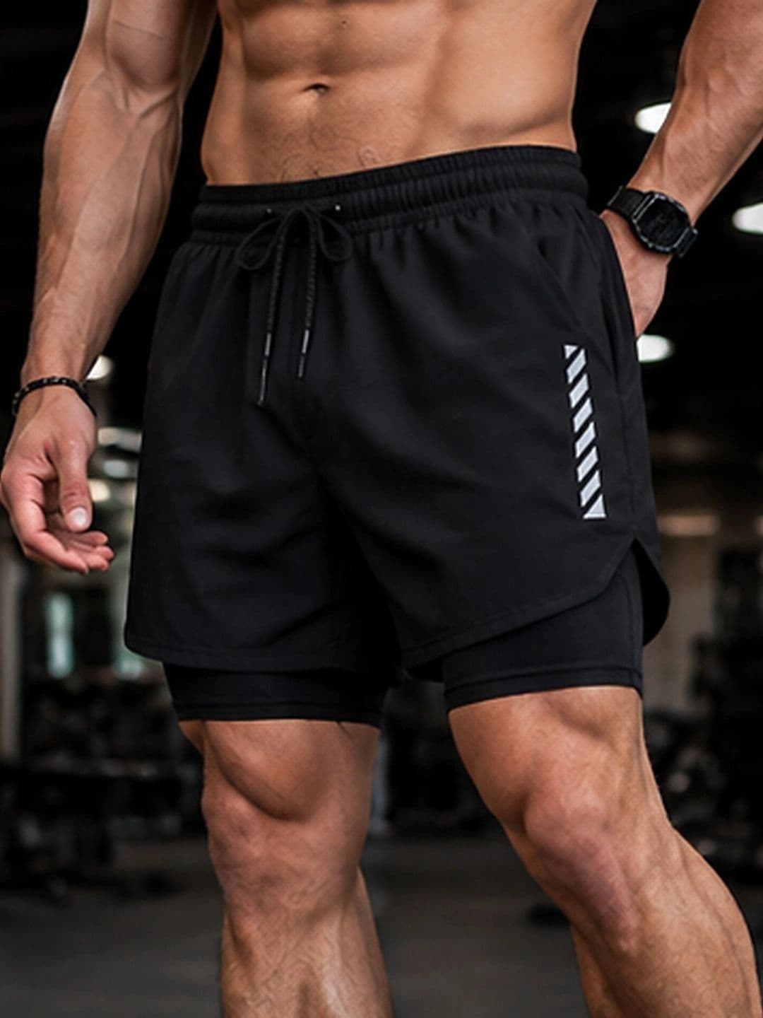 THIRD QUADRANT Men Running Sports Shorts - view 1