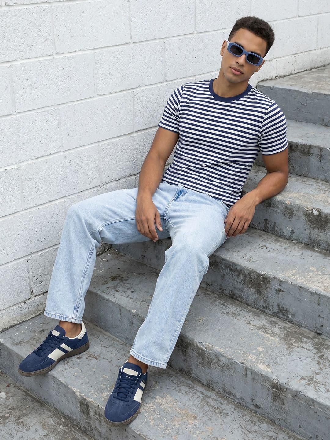 HERE&NOW Men Baggy Non Stretchable Jeans - view 1