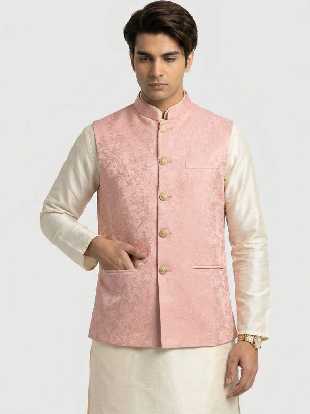 Sanman Ethnix by Raymond Men Open Front Jacket - view 1