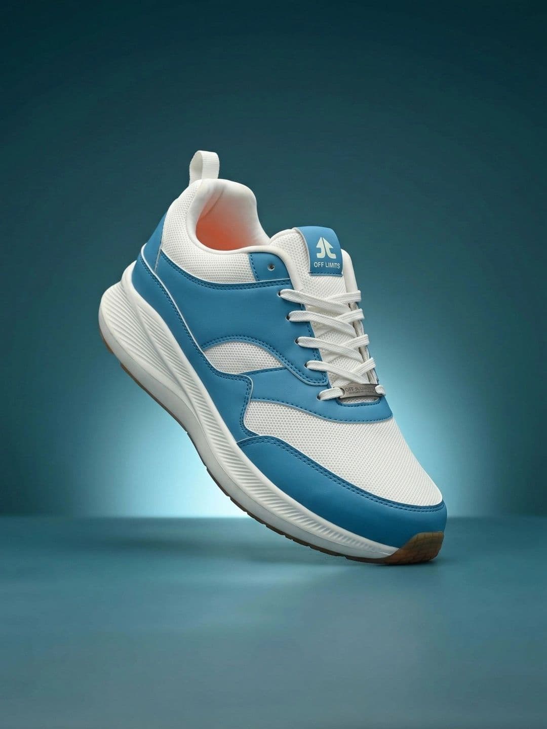 OFF LIMITS Men Blue Colourblocked Lace-Up Running Sports Shoes - view 1