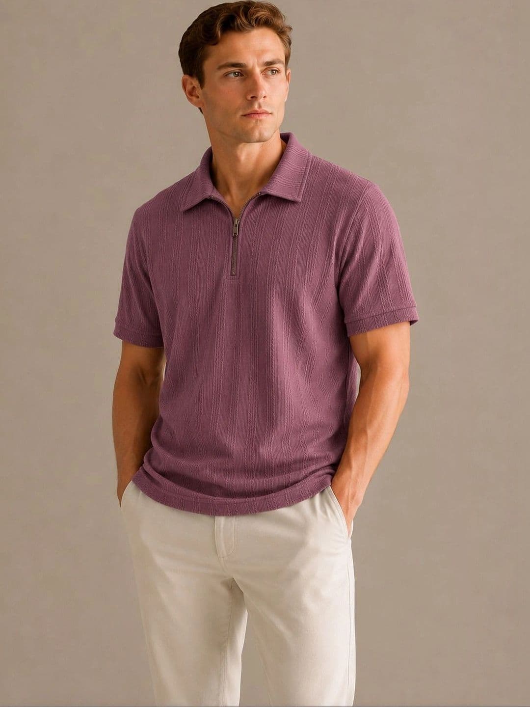THE BEETEL HOUSE Men Polo Collar T-shirt - view 1