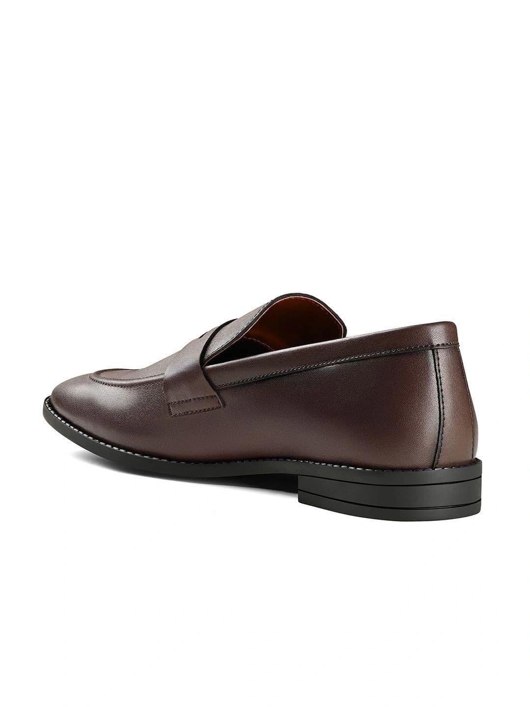 LOUIS STITCH Men Brown Moccasins Italian Leather Formal Shoes - view 1