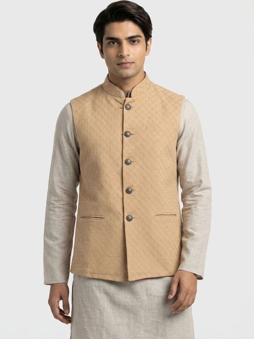 Sanman Ethnix by Raymond Men Open Front Jacket - view 1