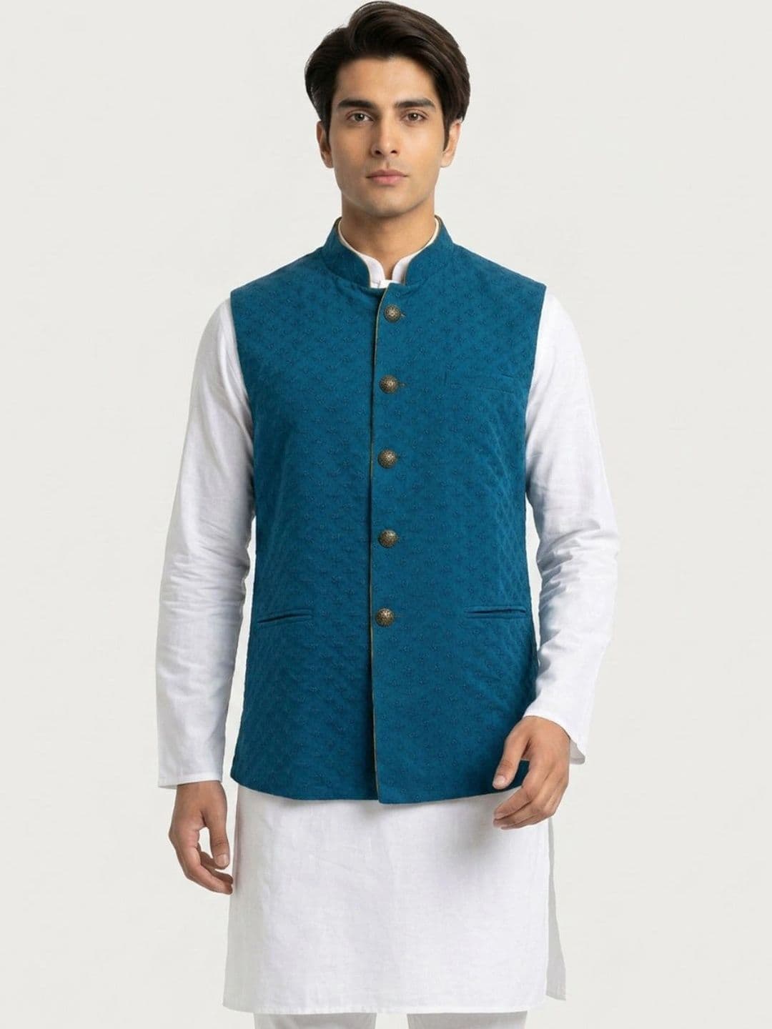 Sanman Ethnix by Raymond Men Open Front Jacket - view 1