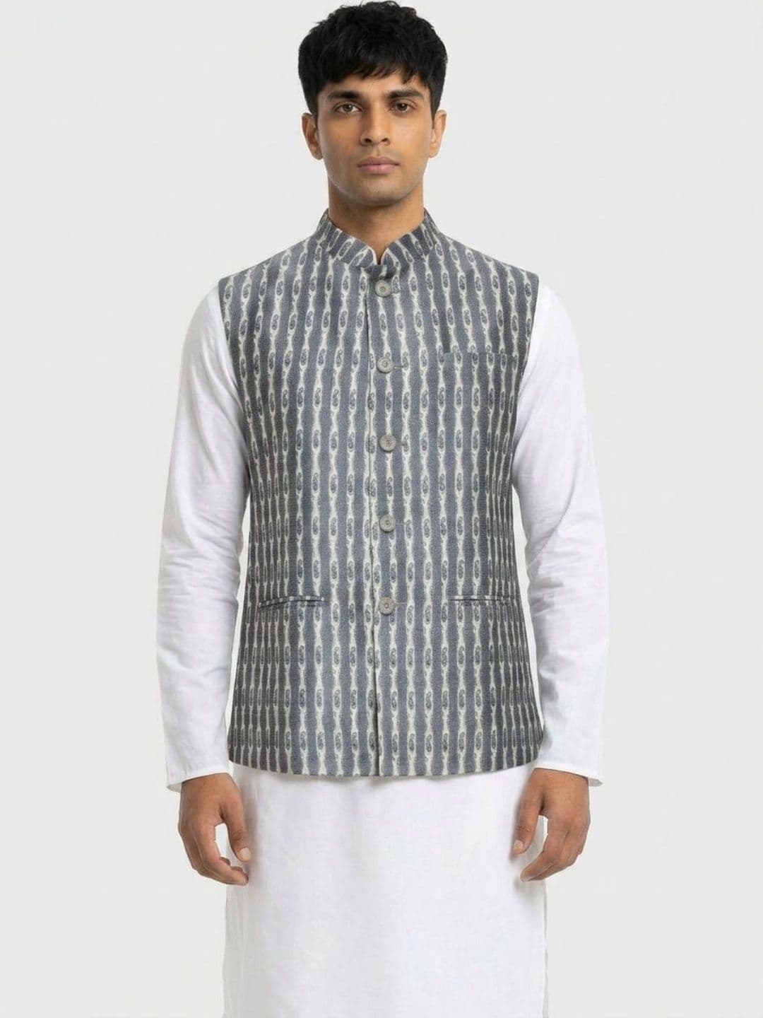 Sanman Ethnix by Raymond Men Open Front Jacket - view 1