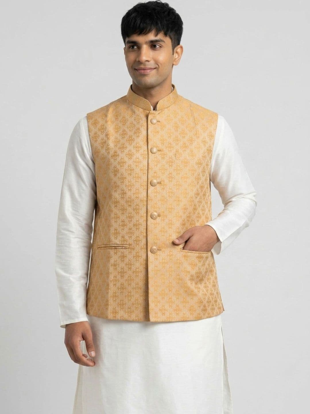 Sanman Ethnix by Raymond Men Open Front Jacket - view 1