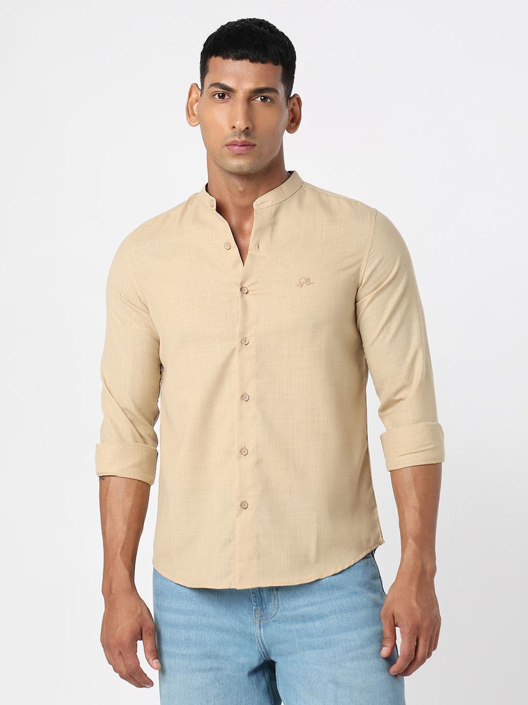 SPYKAR Self Design Pure Cotton Casual Shirt - view 1