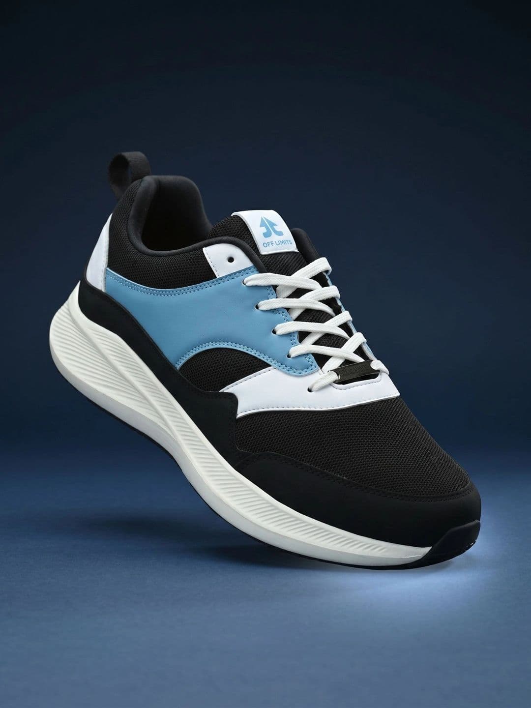 OFF LIMITS Men Black Colourblocked Memory Foam Insole Running Sports Shoes - view 1