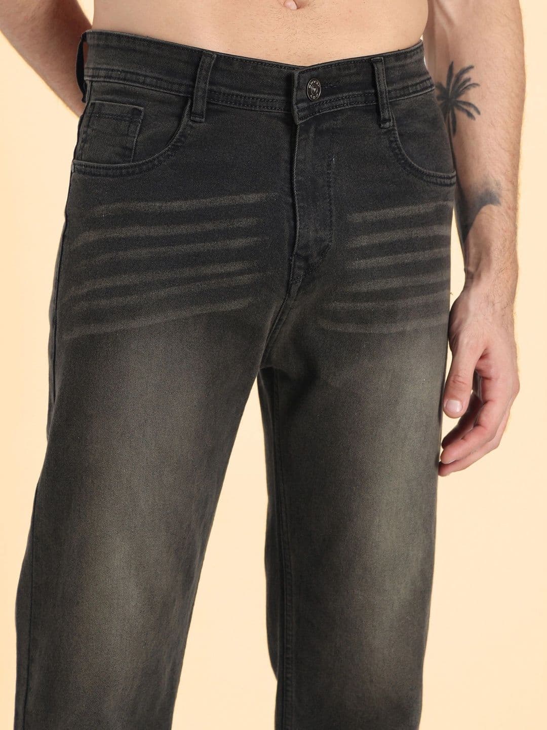 SYNZO Men Comfort Straight Fit Mid-Rise Jeans - view 1