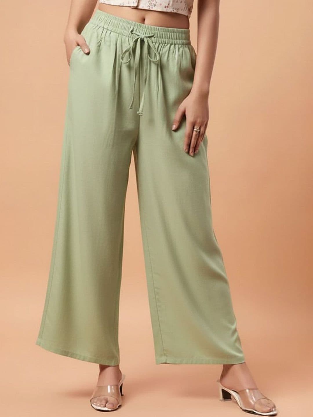 Moirai Women Knitted Ethnic Palazzos - view 1