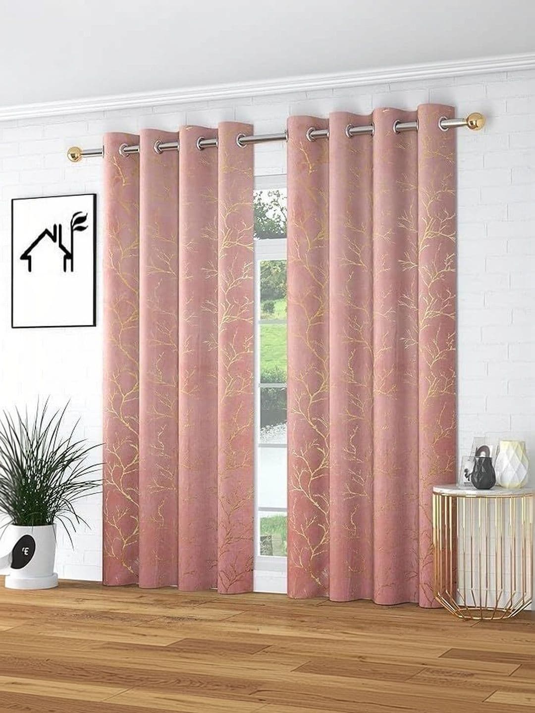 Bajo's 2 Pieces Multicoloured Long Door Curtains - view 1