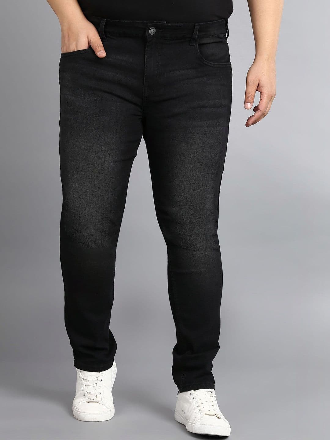 Urbano Plus Men Regular Fit Mid-Rise Light Fade Stretchable Jeans - view 1