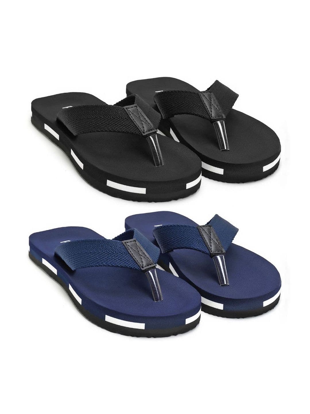 PKKART Men Colourblocked Thong Flip-Flops - view 1