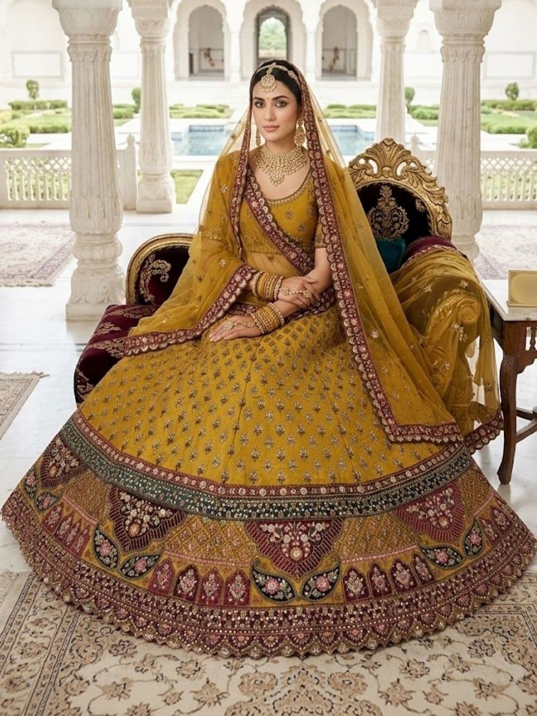 JIYANA WOMENS CHOICE Embellished Semi-Stitched Lehenga & Unstitched Blouse With Dupatta - view 1