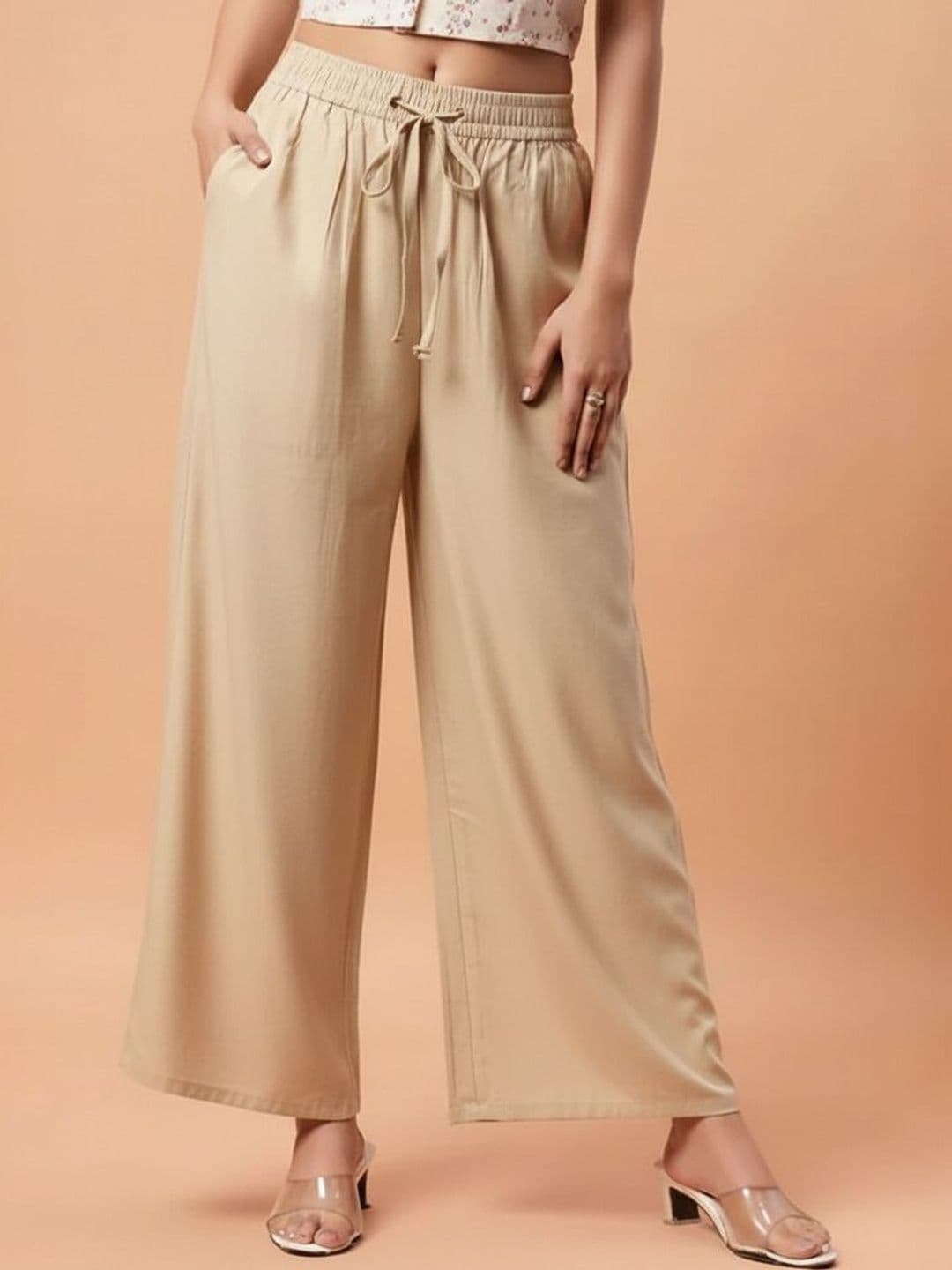 Moirai Women Knitted Ethnic Palazzos - view 1