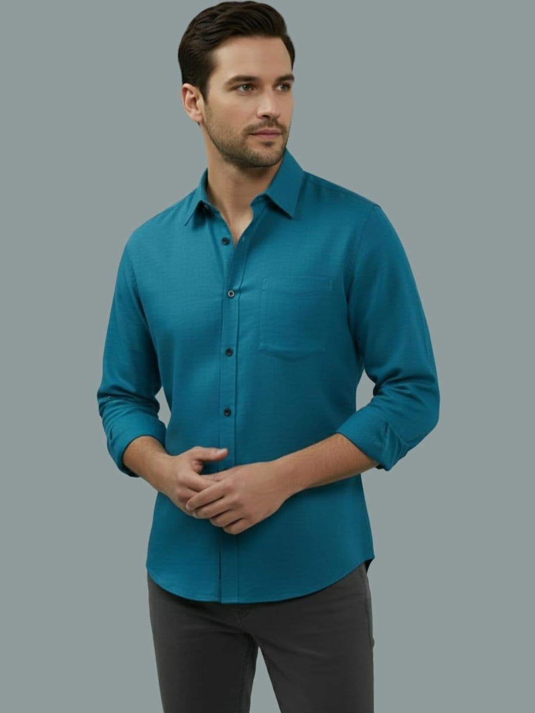 BULL FIRE Men Smart Slim Fit Casual Shirt - view 1