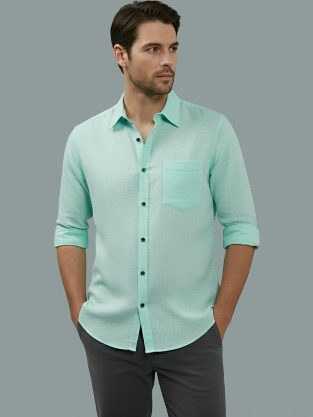 BULL FIRE Men Smart Slim Fit Casual Shirt - view 1