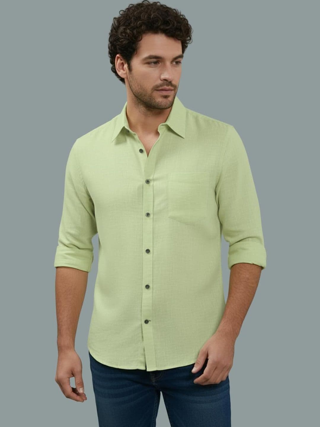 BULL FIRE Men Smart Slim Fit Casual Shirt - view 1