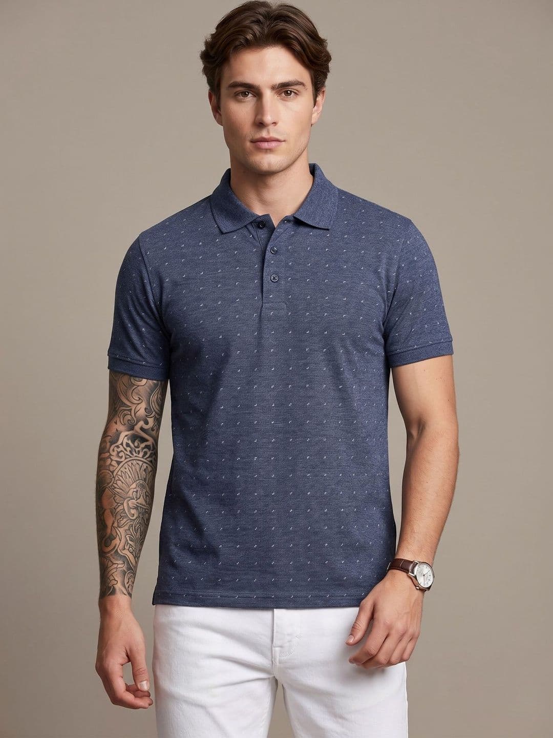 SANDPIPER Men Printed Polo Collar T-shirt - view 1