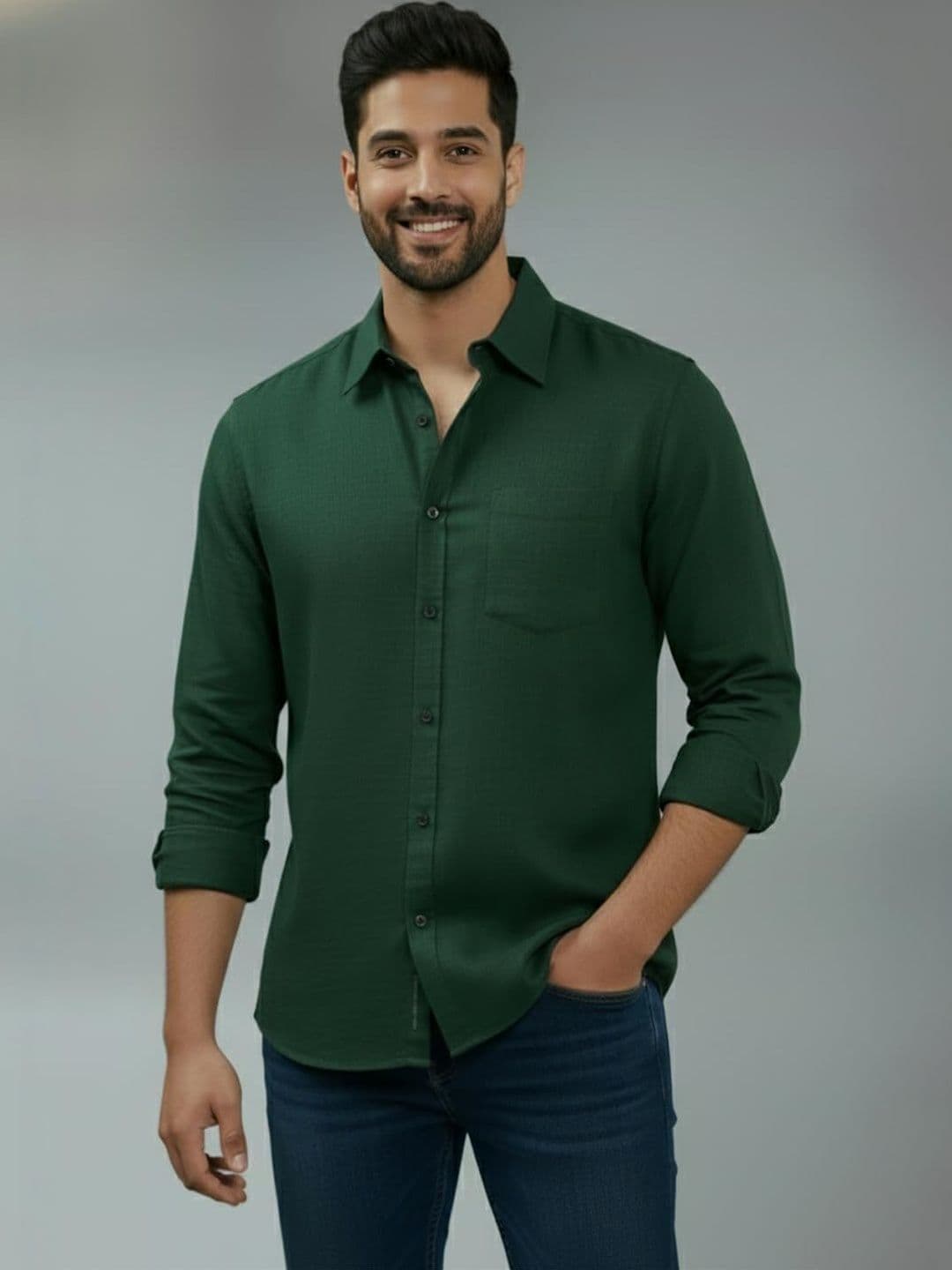 BULL FIRE Men Smart Slim Fit Casual Shirt - view 1