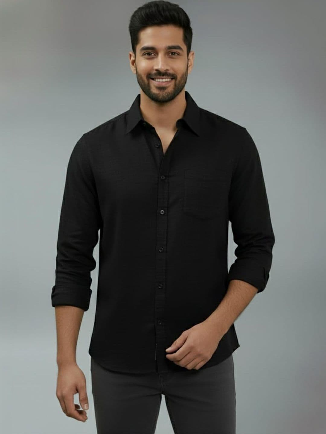 BULL FIRE Men Smart Slim Fit Casual Shirt - view 1