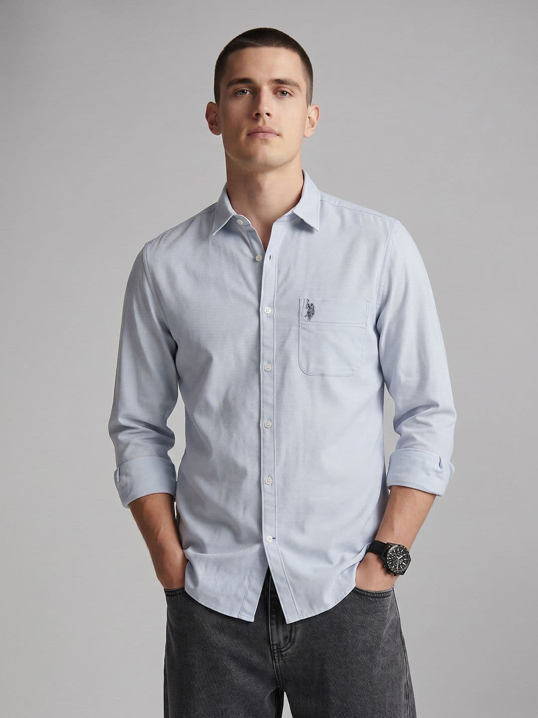 U.S. Polo Assn. Denim Co. Spread Collar Casual Shirt - view 1