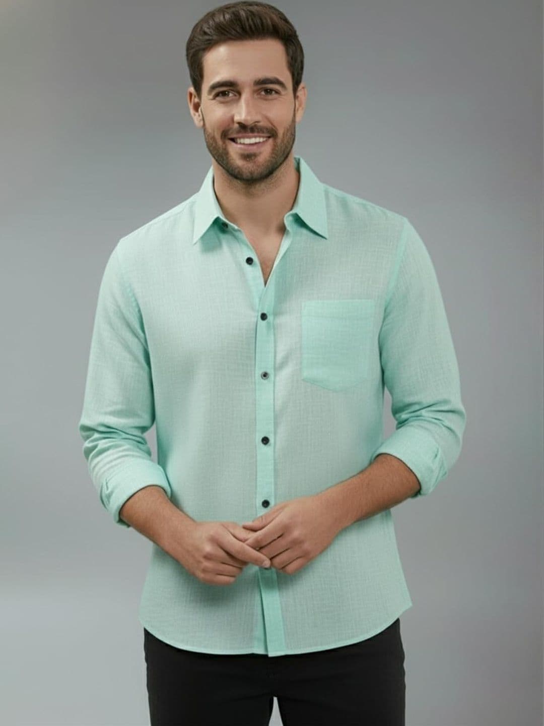 BULL FIRE Men Smart Slim Fit Casual Shirt - view 1