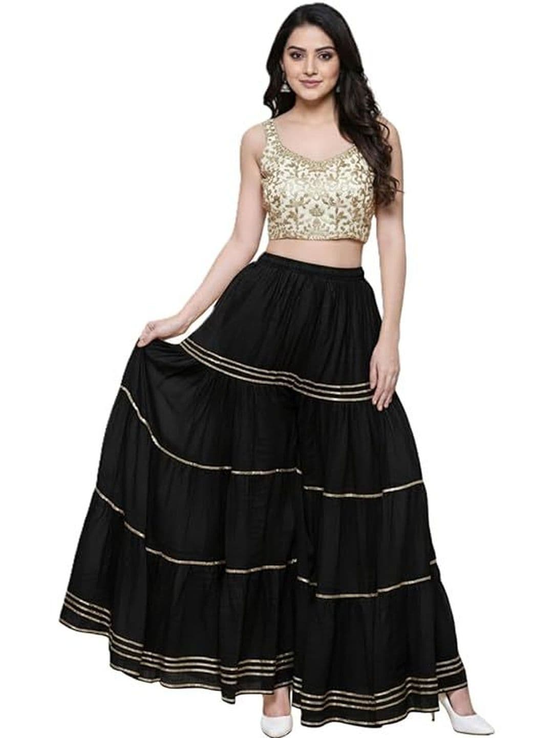 TNQ Women Embellished Palazzos - view 1