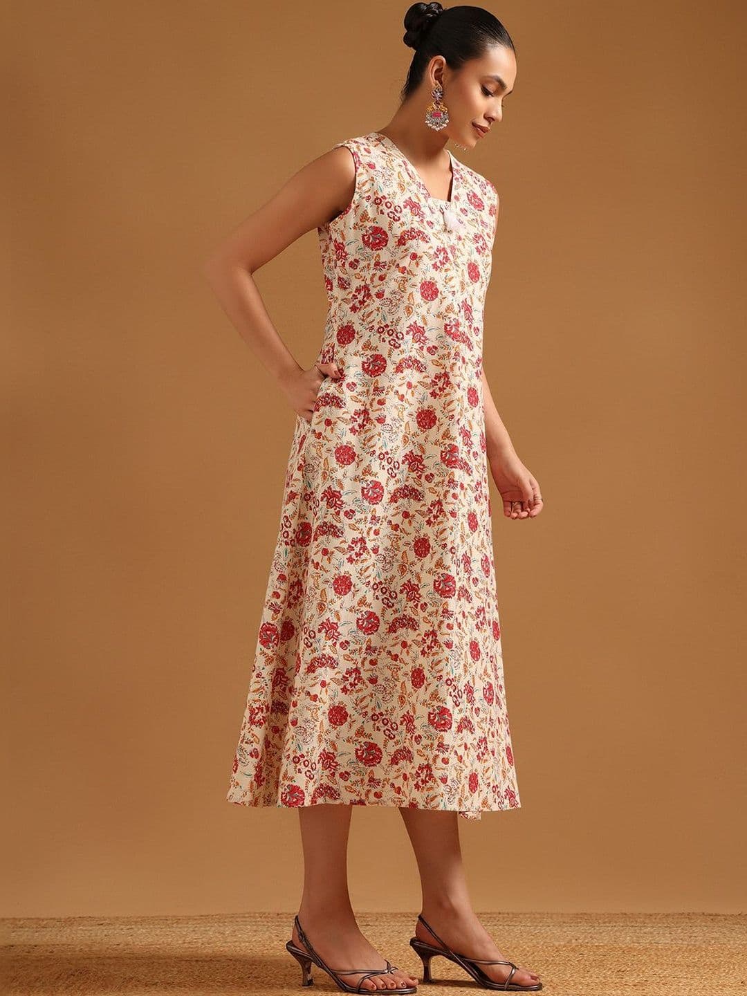 Soch Floral Print A-Line Midi Dress - view 1