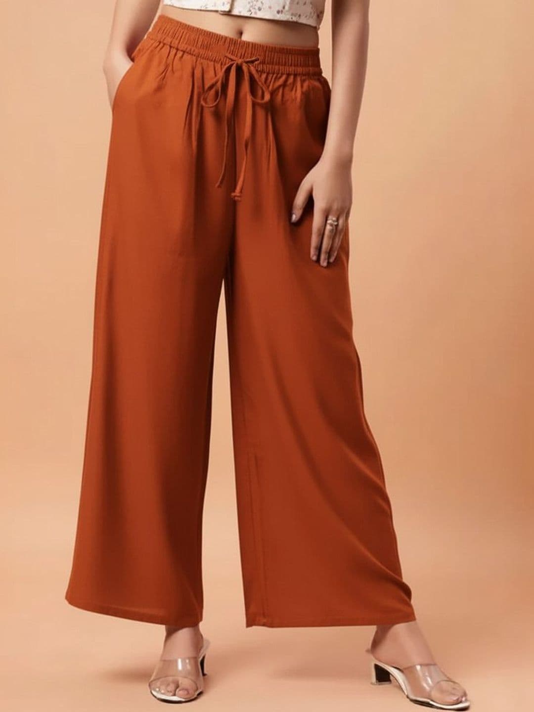 Moirai Women Knitted Ethnic Palazzos - view 1