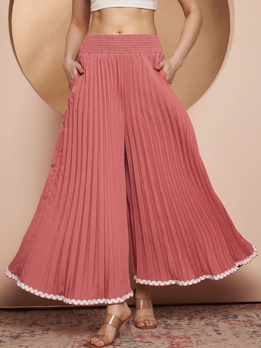ZWERLON Women Pleated Palazzo - view 1