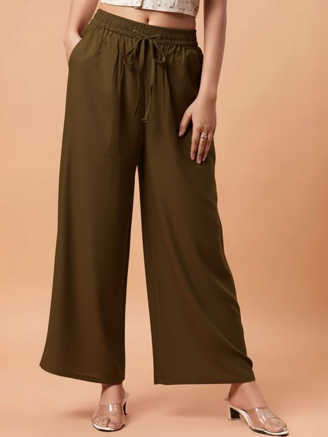 Moirai Women Knitted Ethnic Palazzos - view 1