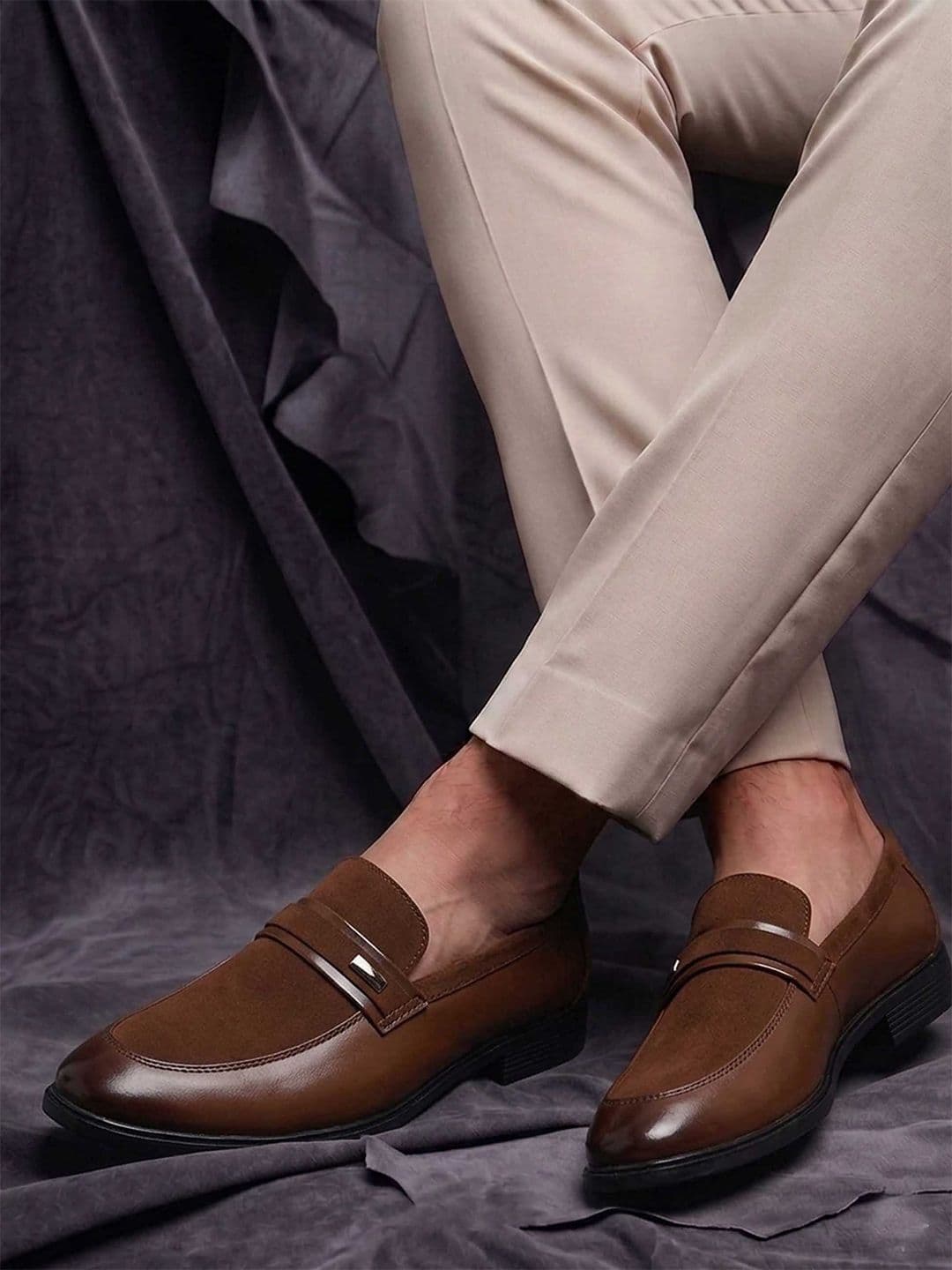 HERE&NOW Men Round Toe Slip-On Loafers - view 1