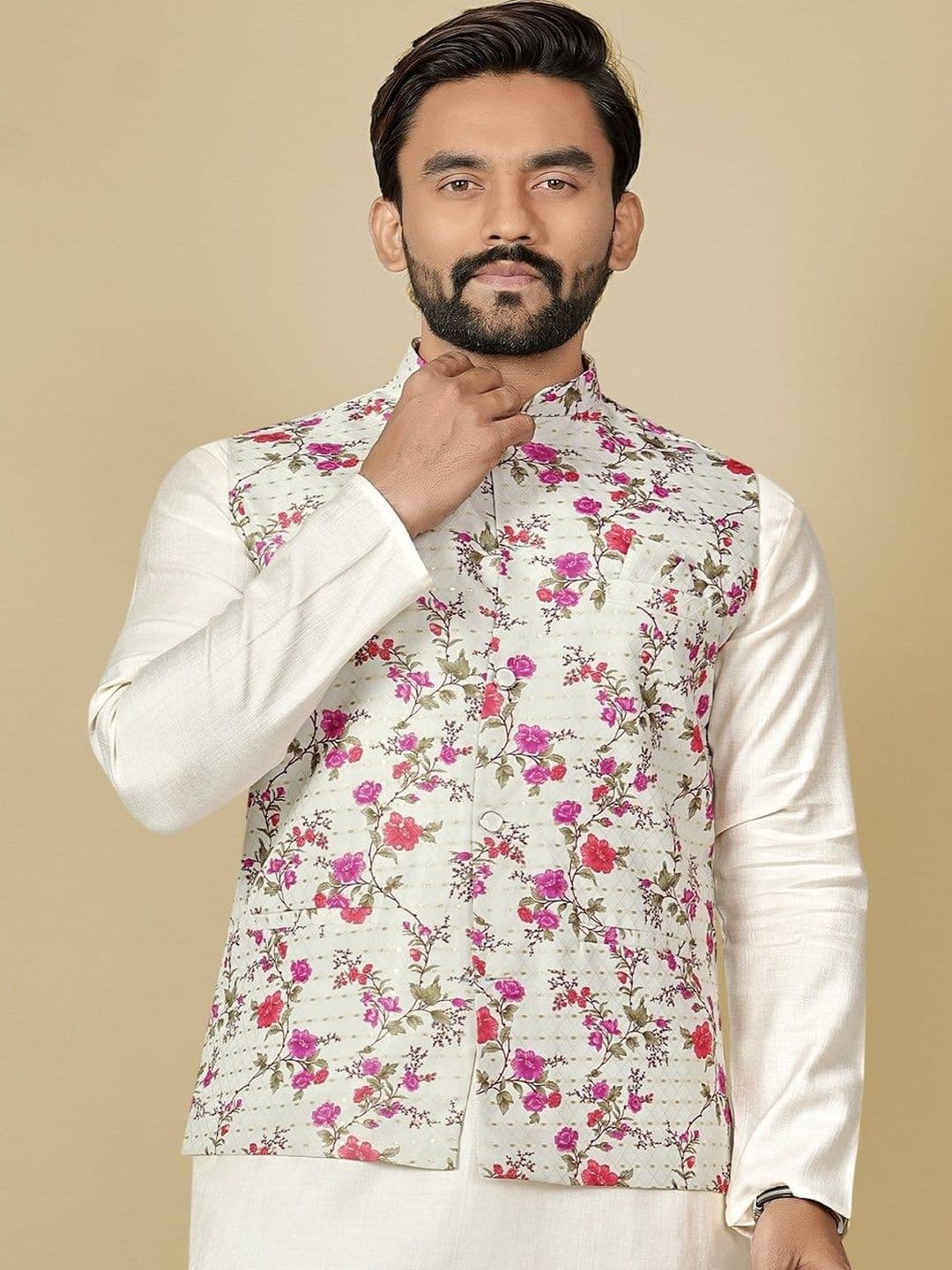 ELYXAROSE Men Floral Tailored Jacket - view 1
