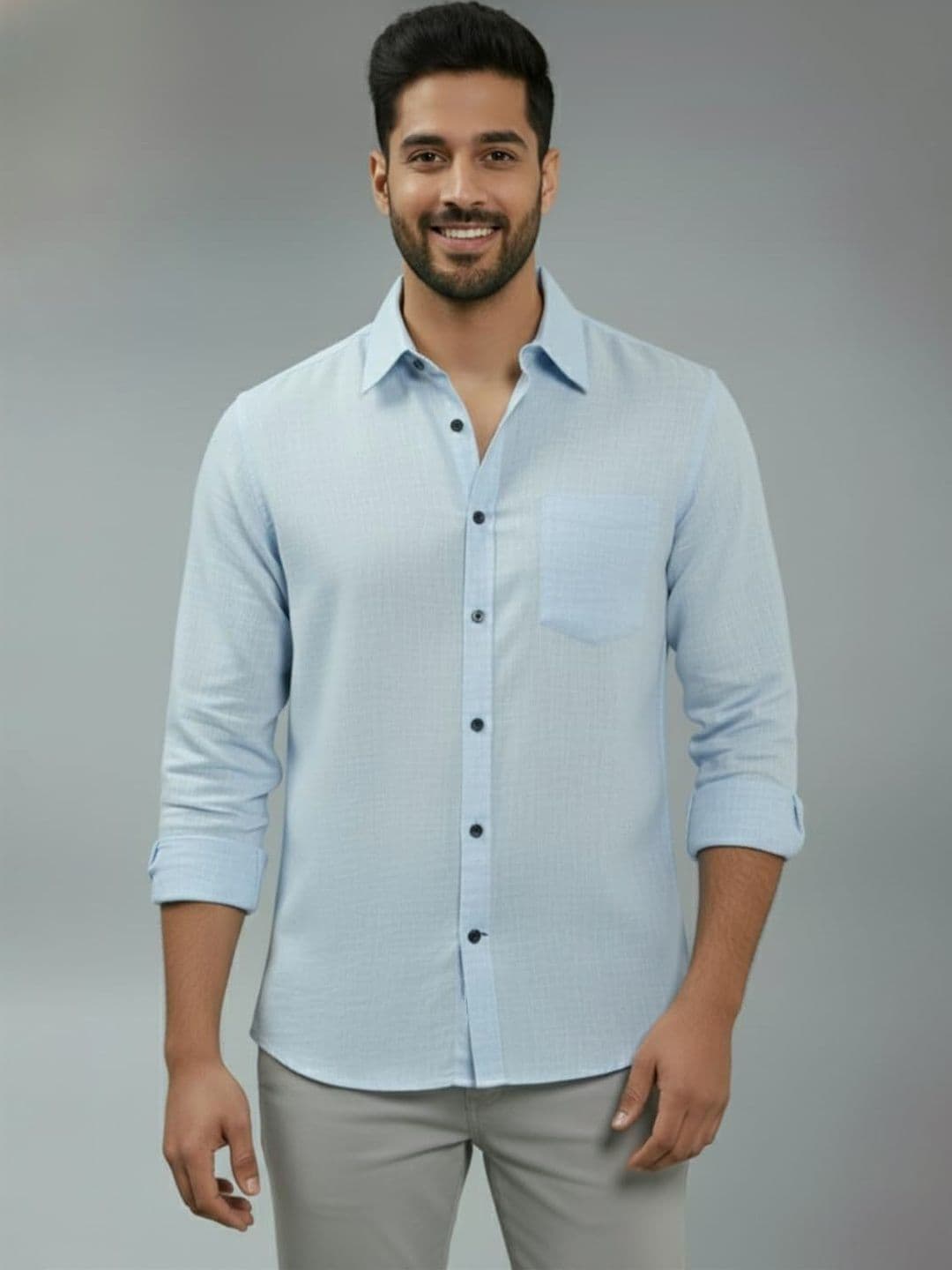 BULL FIRE Men Smart Slim Fit Casual Shirt - view 1