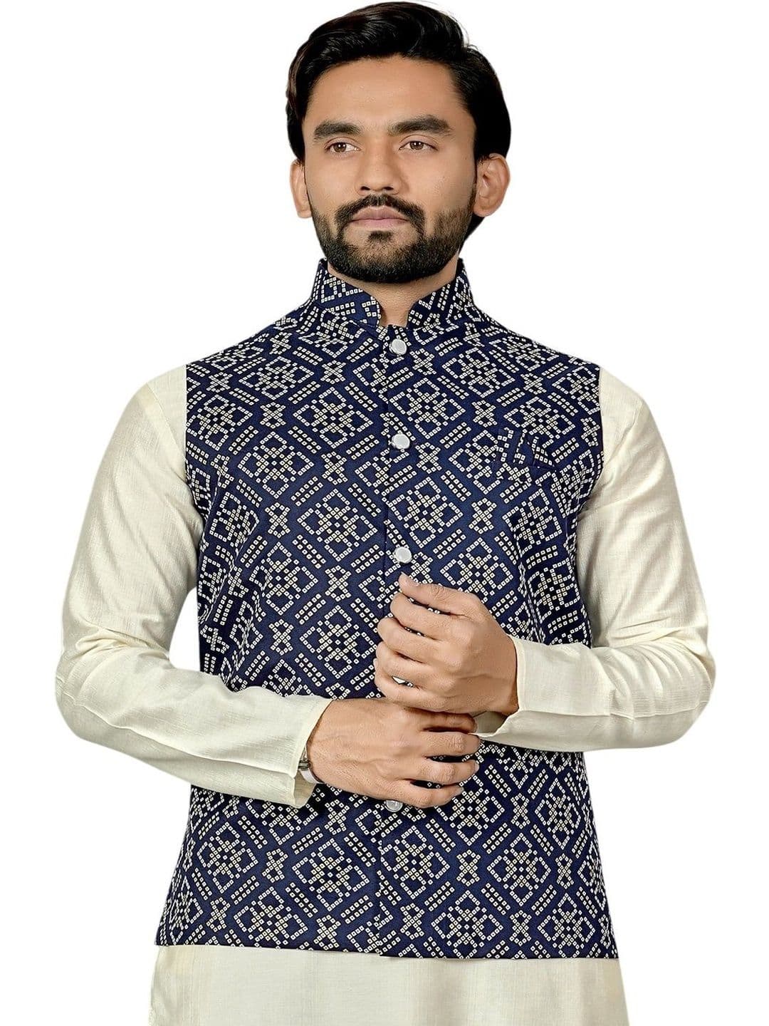 ELYXAROSE Men Geometric Tailored Jacket - view 1