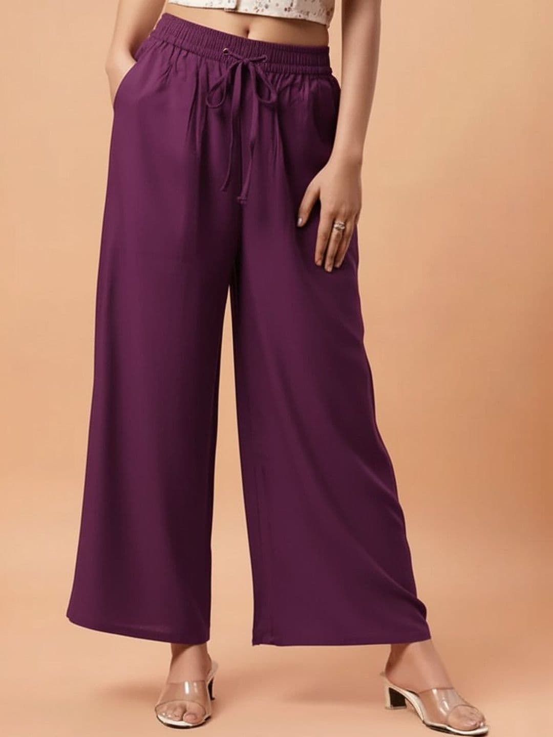 Moirai Women Knitted Ethnic Palazzos - view 1