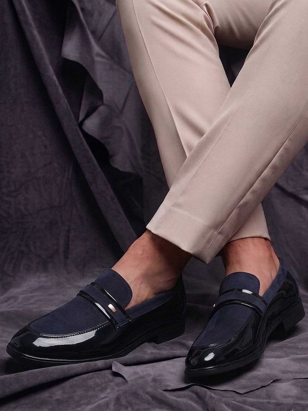 HERE&NOW Men Leather Lace-Ups Formal Loafers - view 1