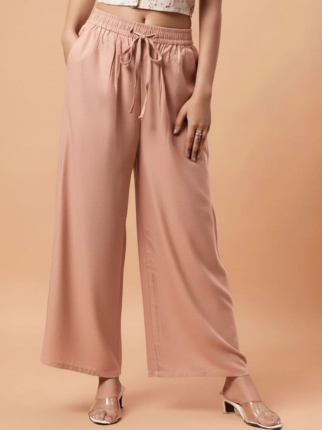 Moirai Women Knitted Ethnic Palazzos - view 1
