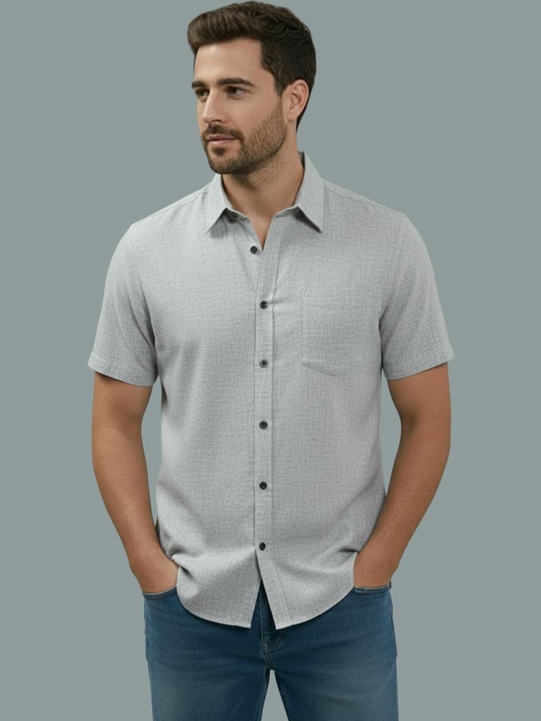 BULL FIRE Men Smart Slim Fit Casual Shirt - view 1