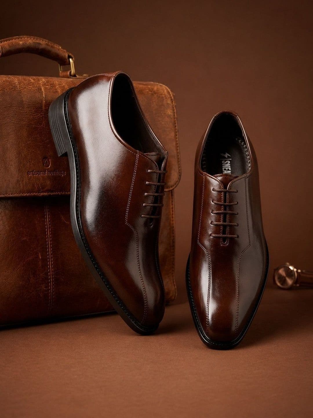 SNEAKLAB Men Pointed Toe Lace-Ups Oxfords Formal Shoes - view 1
