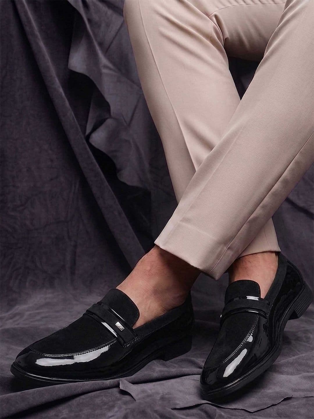 HERE&NOW Men Textured Formal Loafers - view 1