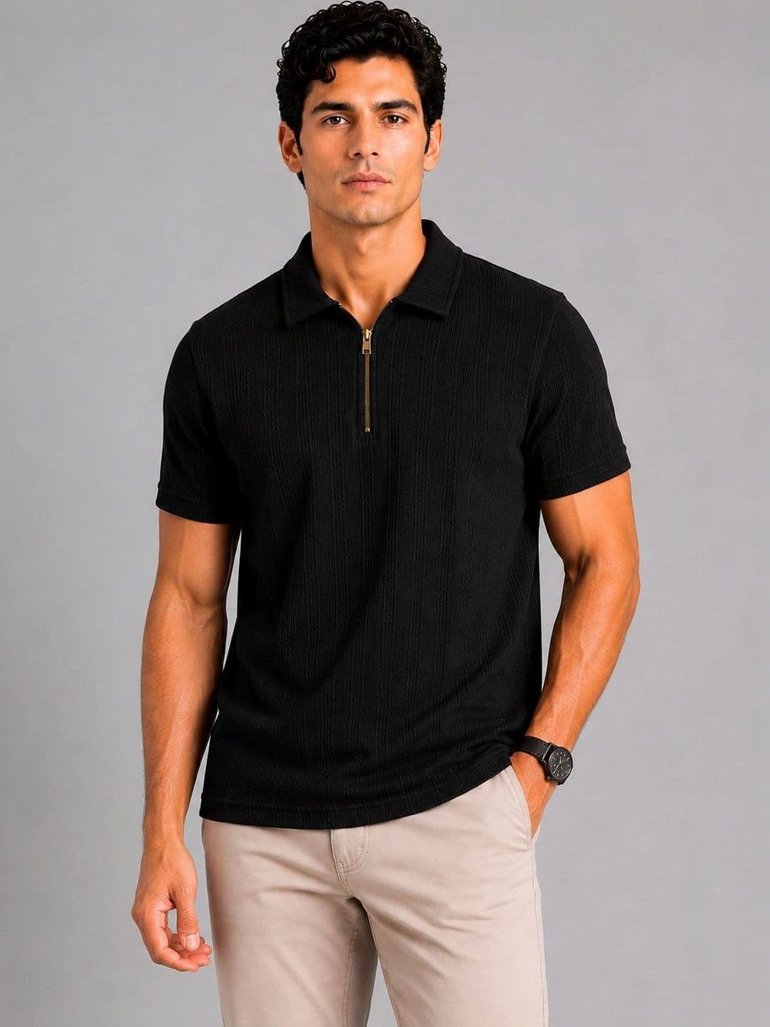 THE BEETEL HOUSE Men Polo Collar T-shirt - view 1