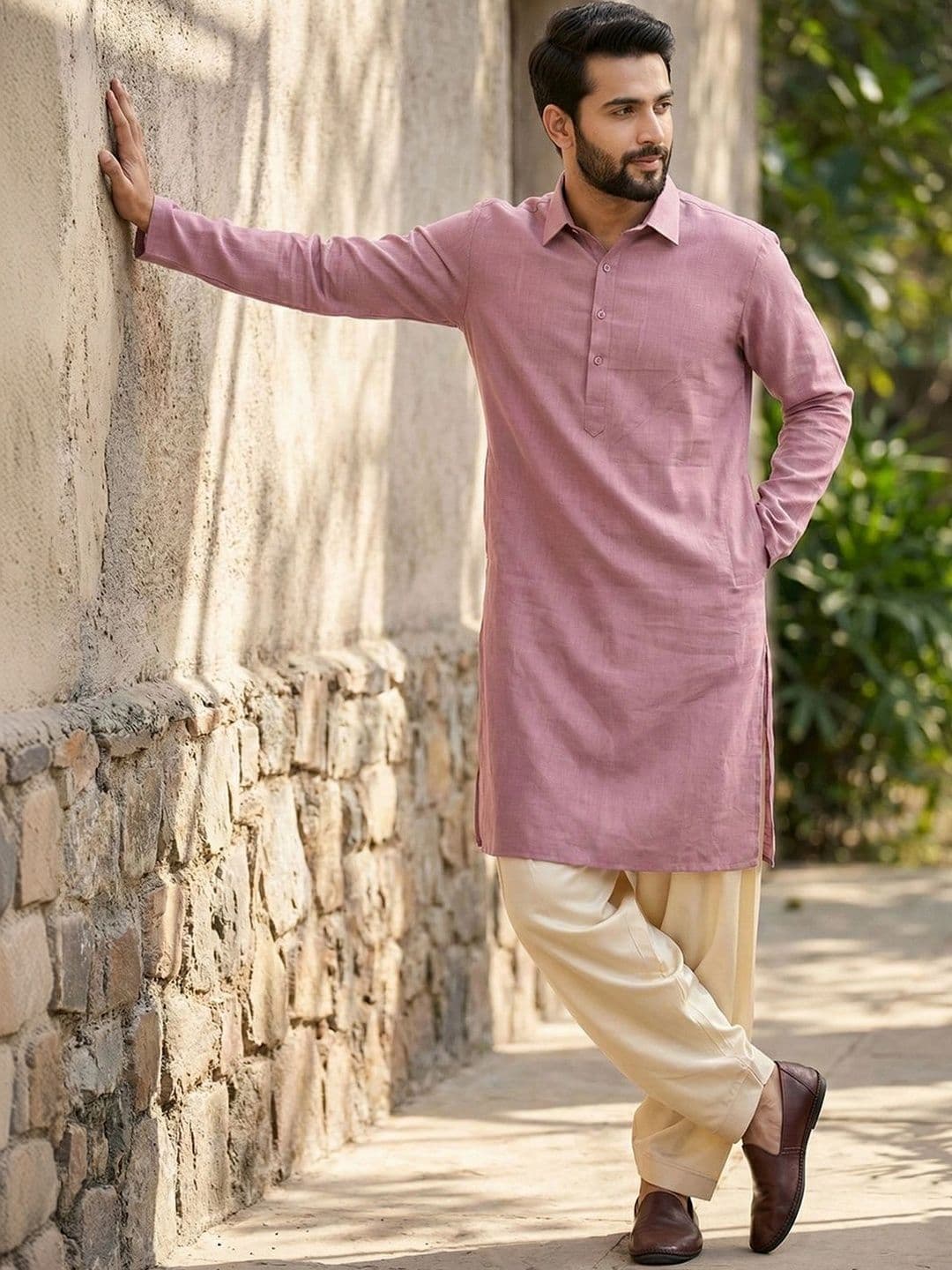 House of Pataudi Men Kurta - view 1