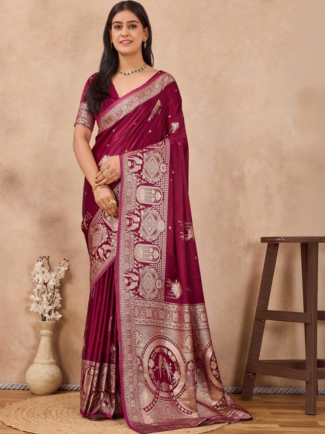 Moda Rapido Zari Art Silk Banarasi Saree - view 1