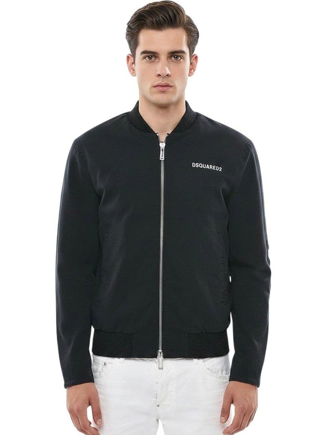 Dsquared2 Black Band Collar Jacket - view 1