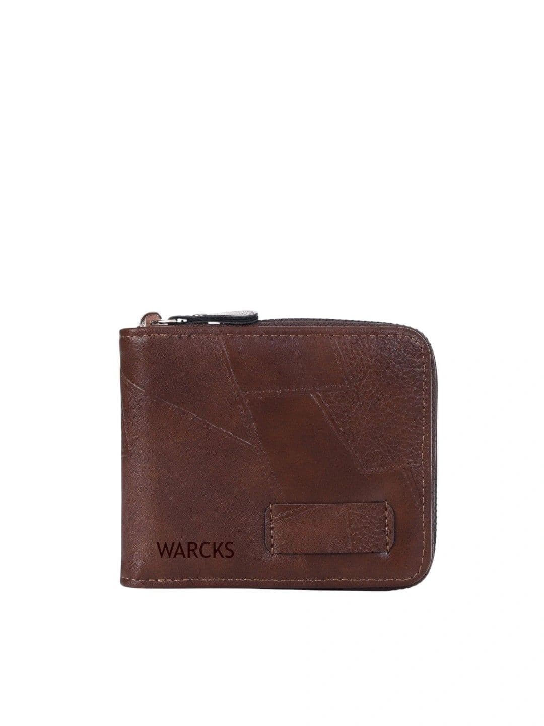 warcks Men Geometric Textured PU Zip Around Wallet - view 1